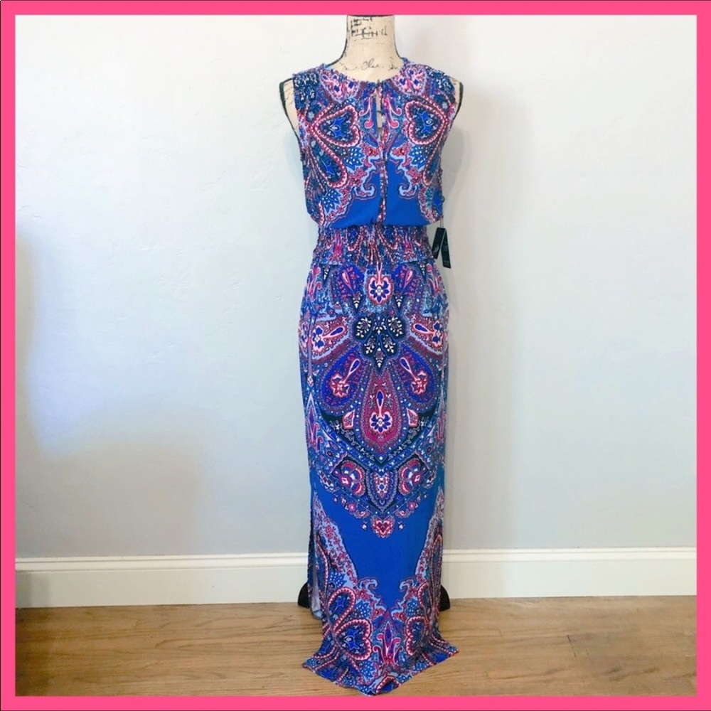 Adrianna Papell Nerine Sleeveless Maxi Dre…